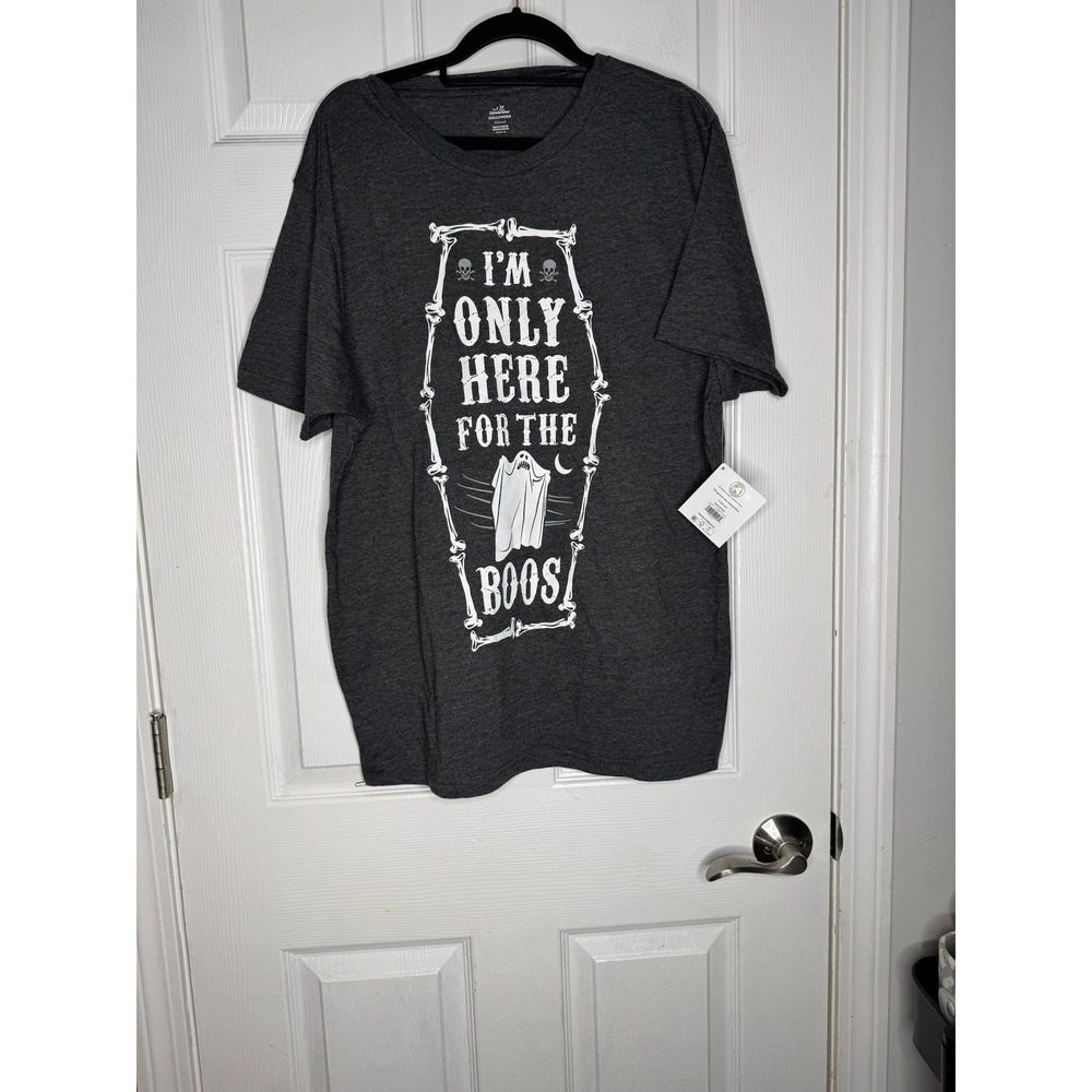 Here For The Boo's NWT Ghost Halloween‎ Men's T-Shirt Size L